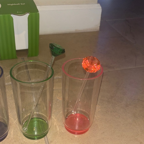 Kate spade  Highball Glass Set with Stir Sticks - Picture 4 of 6